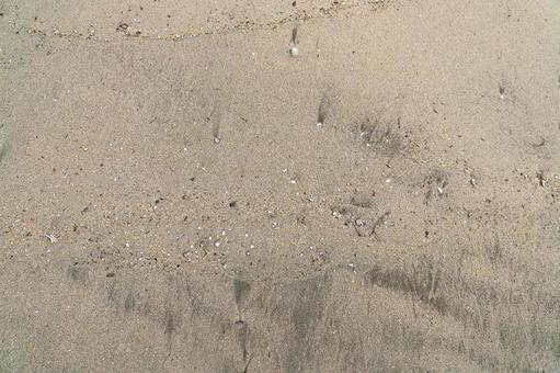 砂浜の砂　俯瞰の写真