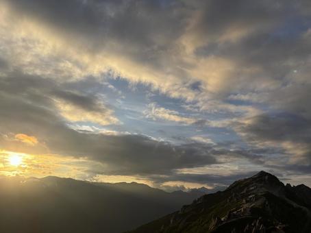 燕山荘からの景色 燕山荘からの景色の写真