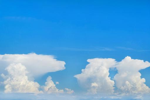 青空と入道雲 青空と入道雲 夏,空,入道雲の写真素材