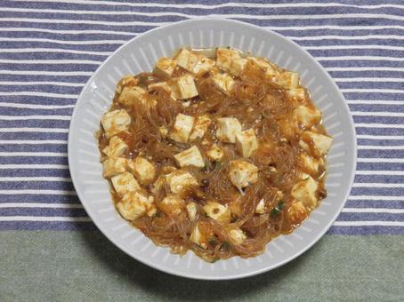 麻婆豆腐 麻婆春雨,献立,メニューの写真素材