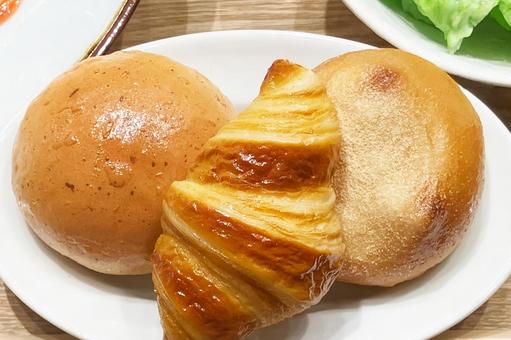 パン パン パン,クロワッサン,食べ物の写真素材