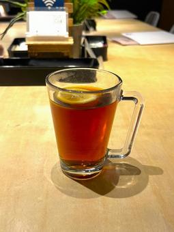 ホットティー ホットティー ホットティー,レモンティー,紅茶の写真素材