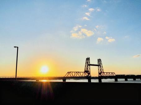 筑後川昇開橋 筑後川昇開橋の写真