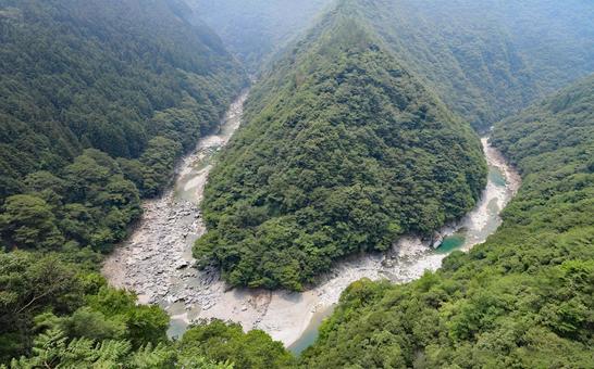 祖谷ひの字渓谷1 祖谷ひの字渓谷1 かずら橋,祖谷渓谷,西祖谷の写真素材