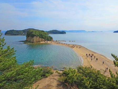 エンジェルロード エンジェルロード,小豆島,縁結びの写真素材