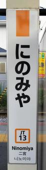 Ninomiya Station Station Sign (Vertical), JPG Ninomiya Station Station Sign (Vertical), JPG