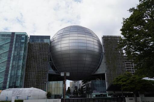 名古屋市科学館の巨大プラネタリウムドーム 名古屋市科学館,名古屋,愛知の写真素材
