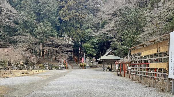 坂東33観音 17番 満願寺 境内の風景 坂東33観音 17番 満願寺 境内の風景 満願寺,出流山,参道の写真素材