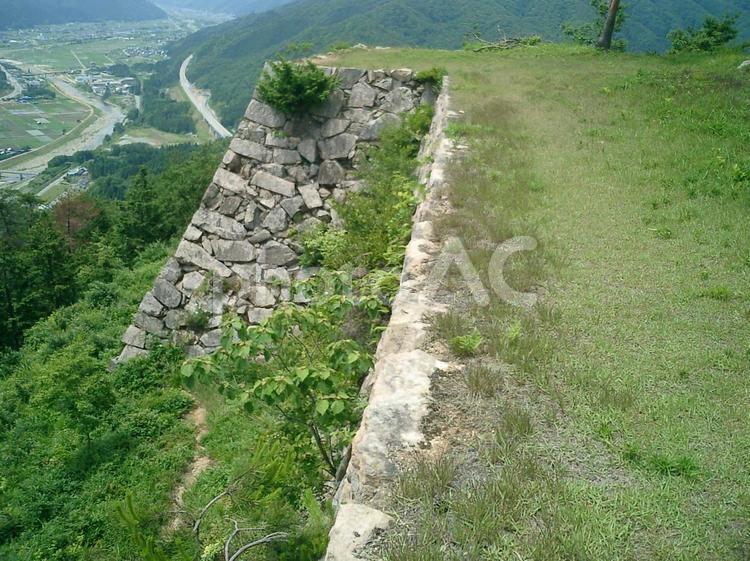 竹田城南二の丸 竹田城,虎臥城の写真素材