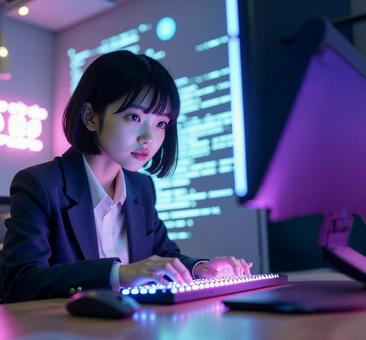 勉強をする女子高生 勉強をする女子高生の写真