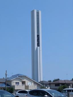 エレベーター試験塔 エレベーター,試験,建物の写真素材