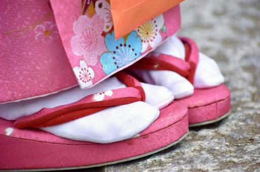 着物　女の子② 着物,七五三,正月の写真素材