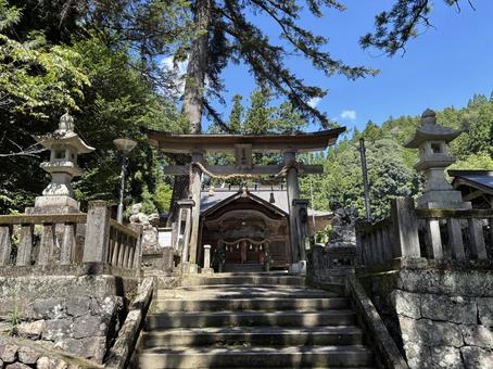 三嶋神社 三嶋神社,神社,梼原の写真素材