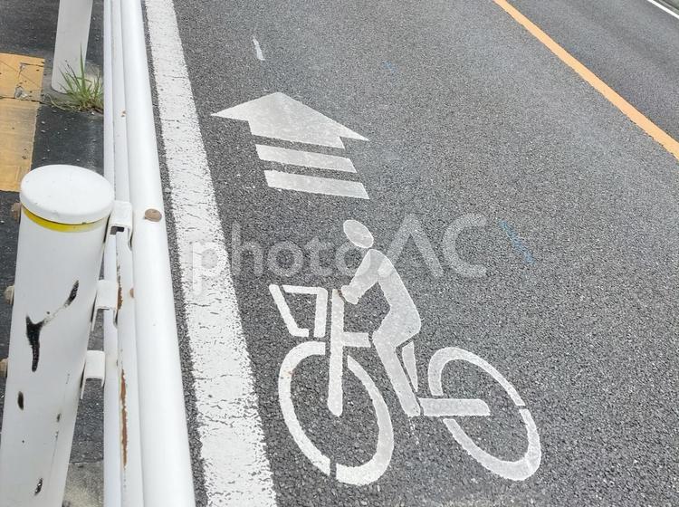 道路標識（自転車） 道路標識,自転車,道路の写真素材