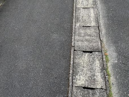 道路と側溝 道路と側溝 道路,アスファルト,側溝の写真素材