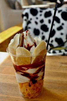 パフェ パフェ 帯広,観光,デザートの写真素材