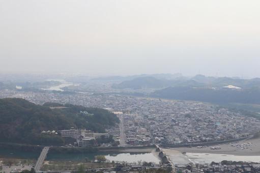 岩国城からの眺めの写真