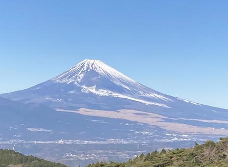 12月の富士山 富士山,空,山の写真素材