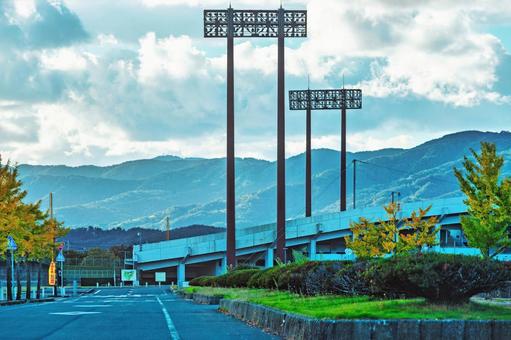 福井運動公園 福井県営陸上競技場 福井,運動公園,陸上競技場の写真素材
