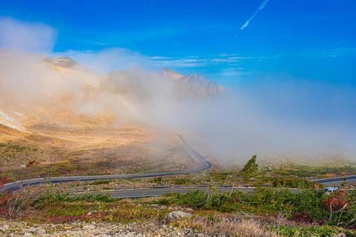福島県　磐梯吾妻スカイラインの風景 磐梯吾妻スカイライン,福島,福島県の写真素材