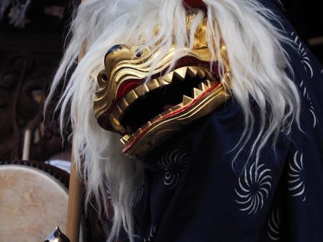 獅子舞 獅子舞,お祭り,伝統行事の写真素材