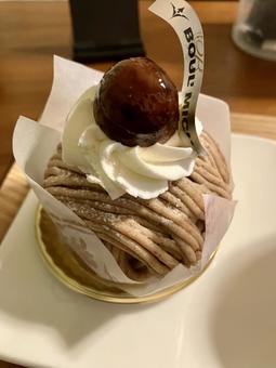 モンブラン モンブラン モンブラン,栗,ケーキの写真素材
