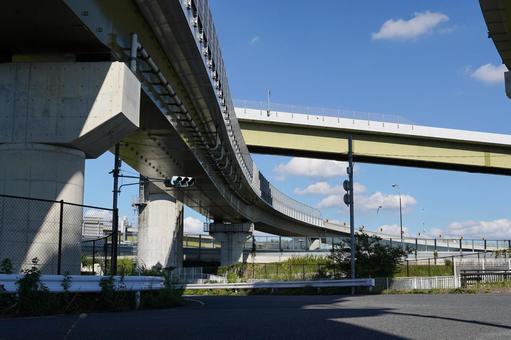 久喜白岡ジャンクション 久喜白岡ジャンクション 東北自動車道,東北道,圏央道の写真素材