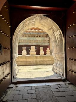 昭陵の内門 北陵公園,中国,海外の写真素材