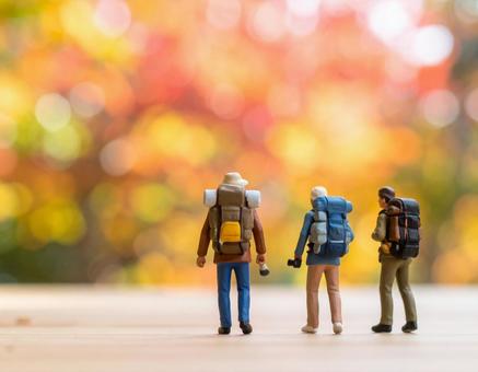 日本の秋を旅するクレイアート人形 日本の秋を旅するクレイアート人形の写真