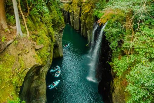 【宮崎】高千穂峡の風景の写真