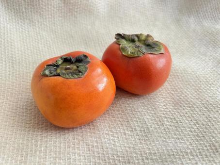 種なし柿 柿,種なし,フルーツの写真素材