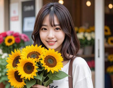 ひまわりの花束をあなたにの写真