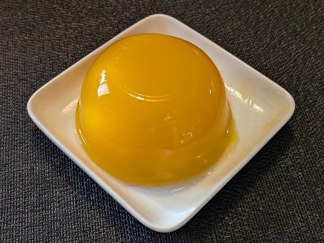 文化の日の3時のおやつのマンゴーゼリー デザート,スイーツ,ゼリーの写真素材