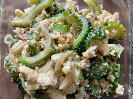 ゴーヤーチャンプルー ゴーヤーチャンプルー,チャンプルー,野菜料理の写真素材