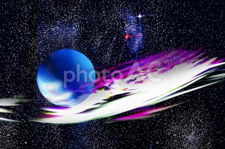 宇宙、惑星、地球イメージ22 宇宙,地球,成層圏の写真素材