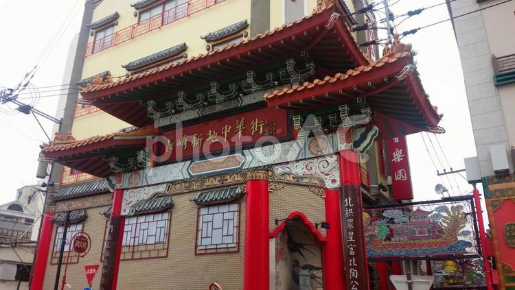 長崎の中華街 中華街,長崎,中華料理の写真素材