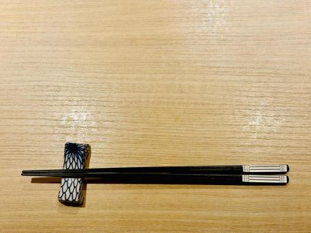 お箸と箸置き 箸置き,箸,食事の写真素材