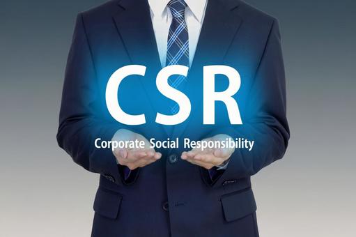 CSR(社会的責任）示すビジネスマン csr,企業,社会的責任の写真素材