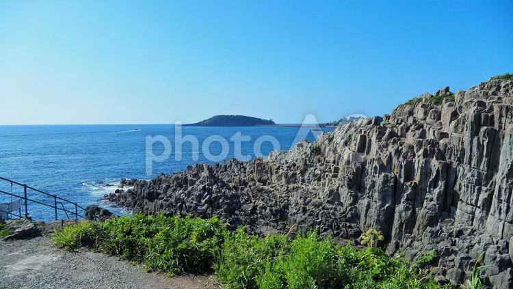 東尋坊 東尋坊,海,絶壁の写真素材