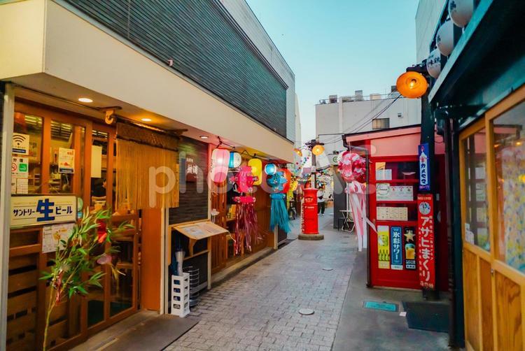 【青森】八戸のみろく横丁 2025 青森,八戸,街並みの写真素材
