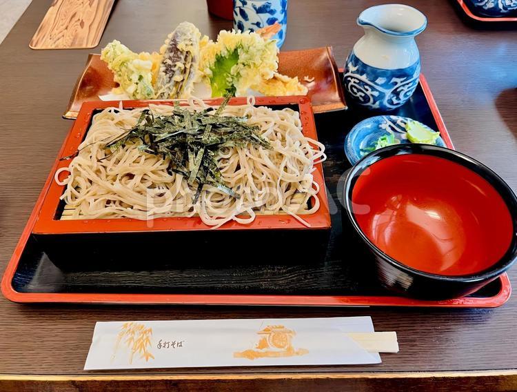 天ぷらそば そば,ランチ,天ぷらの写真素材