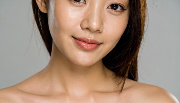 20代の若い女性の美容イメージの写真