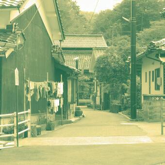 古い町並みの写真