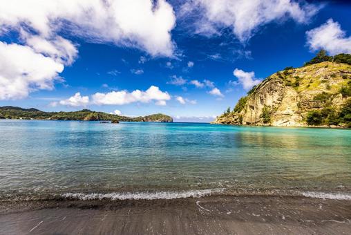 Spectacular view from Sakaiura Beach in the Ogasawara Islands, chichijima, ogasawara islands, sea, JPG