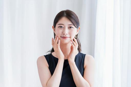 若い女性のビューティーイメージ 女性,メイク,ライフスタイルの写真素材