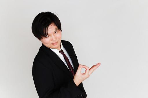 スーツ姿の男性ポーズ 男性,スーツ,ビジネスの写真素材
