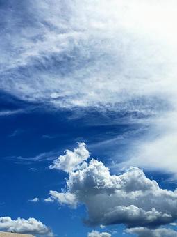 Photo, summer sky, summer, blue sky, 