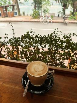 ルアンパバーンのカフェ ルアンパバーンのカフェの写真