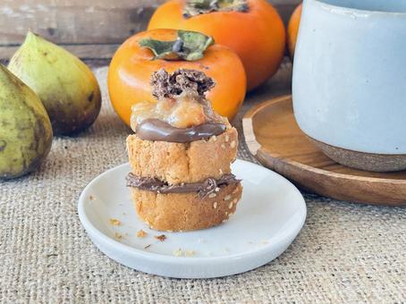 柿スイーツ 柿,パウンドケーキ,カフェの写真素材