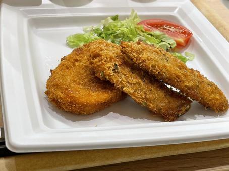 カボチャコロッケ コロッケ,南瓜,かぼちゃコロッケの写真素材